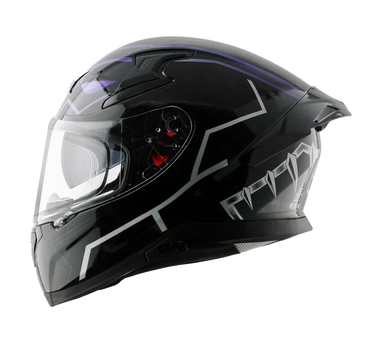AXOR Apex Marvel Black Panther Purple Full Face Helmet
