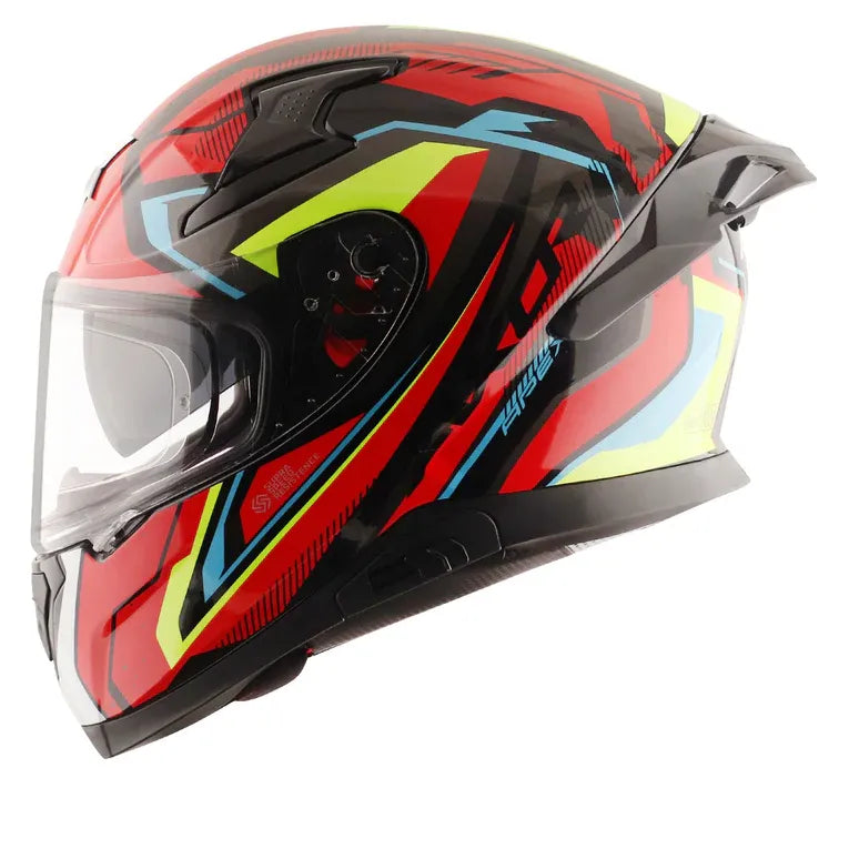 AXOR Apex Road Trip Black Green Red Full Face Helmet