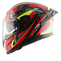 AXOR Apex Road Trip Black Green Red Full Face Helmet
