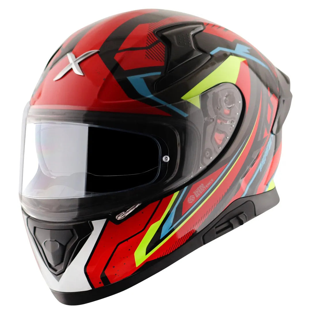 AXOR Apex Road Trip Black Red Full Face Helmet