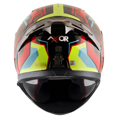 AXOR Apex Road Trip Black Red Full Face Helmet