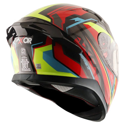 AXOR Apex Road Trip Black Red Full Face Helmet