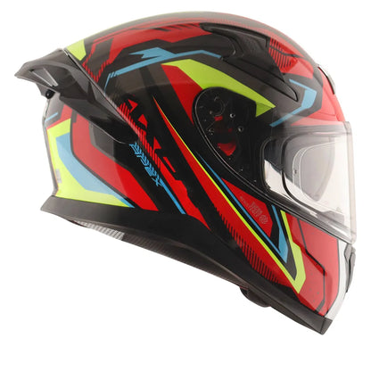 AXOR Apex Road Trip Black Red Full Face Helmet