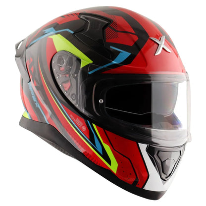 AXOR Apex Road Trip Black Red Full Face Helmet