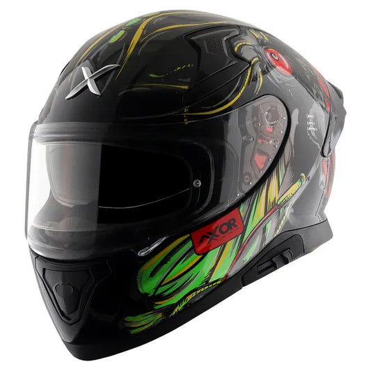 AXOR Apex Seadevil Black Red Full Face Helmet