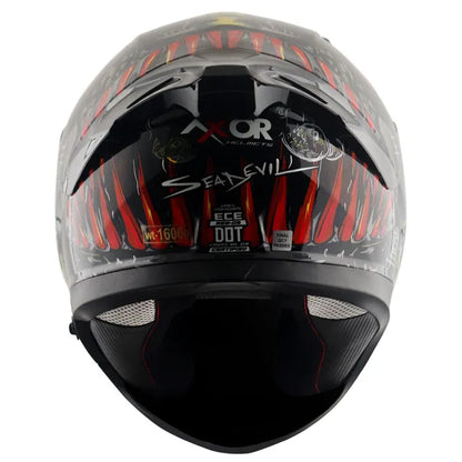 AXOR Apex Seadevil Black Red Full Face Helmet