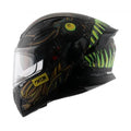 AXOR Apex Seadevil Dull Black Gold Full Face Helmet