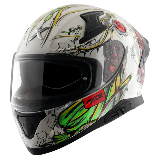 AXOR Apex Seadevil White Red Full Face Helmet