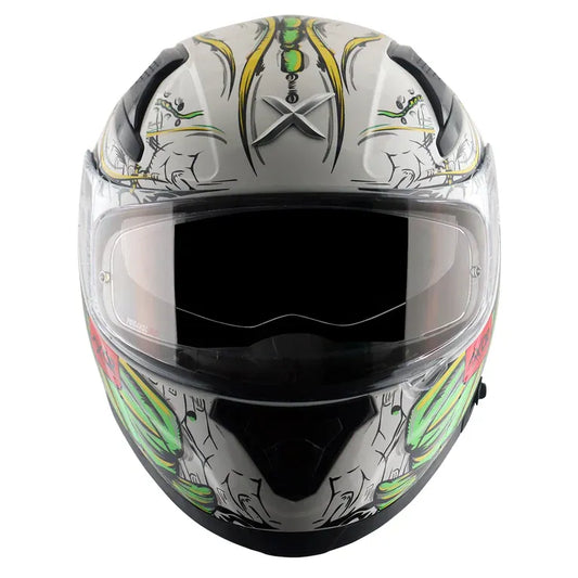 AXOR Apex Seadevil White Red Full Face Helmet