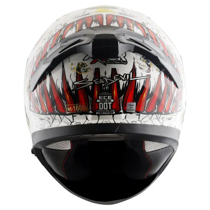 AXOR Apex Seadevil White Red Full Face Helmet