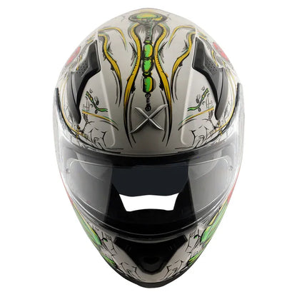 AXOR Apex Seadevil White Red Full Face Helmet