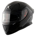 AXOR Apex Solid Black Full Face Helmet