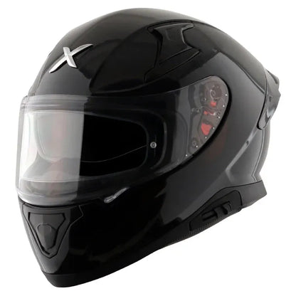 AXOR Apex Solid Black Full Face Helmet