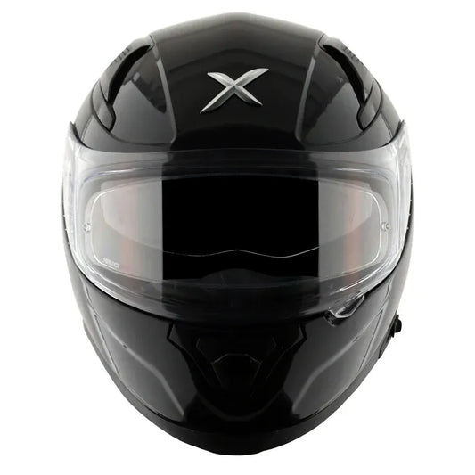 AXOR Apex Solid Black Full Face Helmet