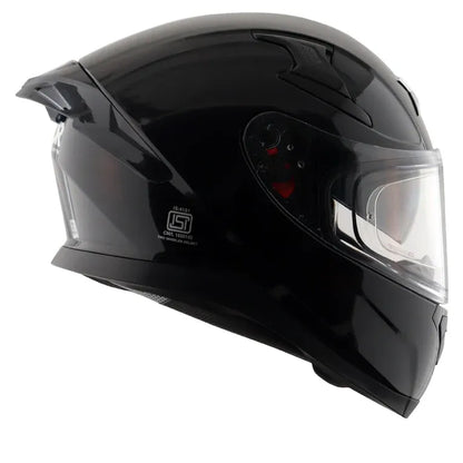 AXOR Apex Solid Black Full Face Helmet