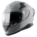 AXOR Apex Solid Cool Grey Full Face Helmet