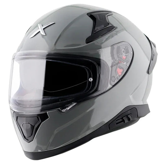 AXOR Apex Solid Cool Grey Full Face Helmet