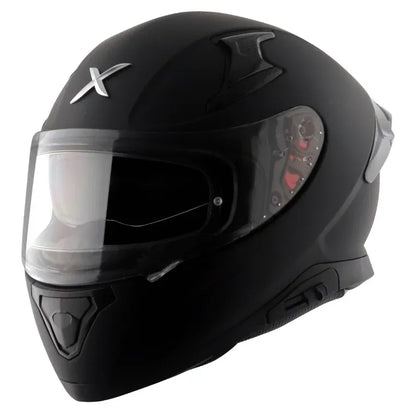 AXOR Apex Solid Dull Black Full Face Helmet