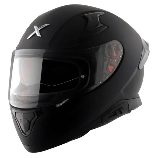 AXOR Apex Solid Dull Black Full Face Helmet