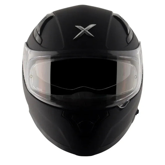 AXOR Apex Solid Dull Black Full Face Helmet