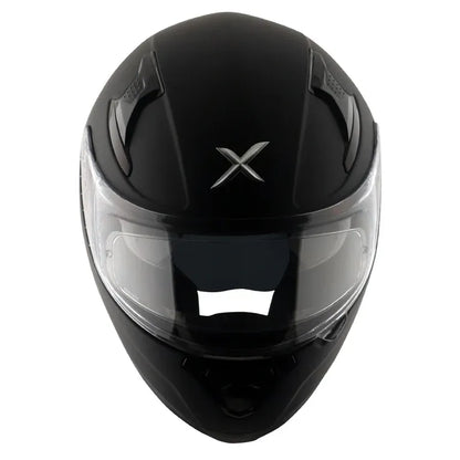 AXOR Apex Solid Dull Black Full Face Helmet