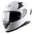 AXOR Apex Solid White Full Face Helmet