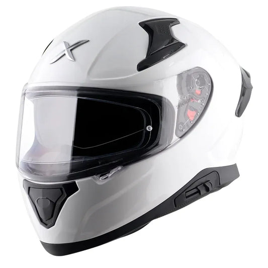 AXOR Apex Solid White Full Face Helmet