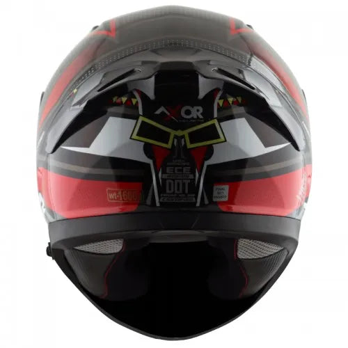 AXOR Apex Tiki Black Red Full Face Helmet