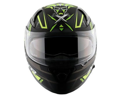 AXOR Apex Tiki Dull Black Neon Yellow Full Face Helmet