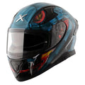 AXOR Apex Venomous Black M Blue Full Face Helmet