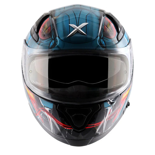AXOR Apex Venomous Black M Blue Full Face Helmet