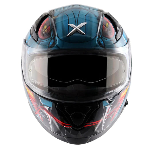 AXOR Apex Venomous Black M Blue Full Face Helmet