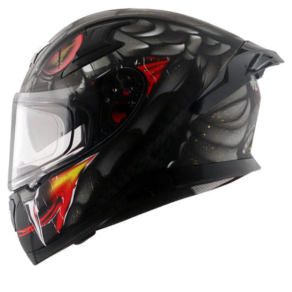 AXOR Apex Venomous Dull Black Grey Full Face Helmet