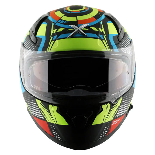 AXOR Apex Vivid Dull Black Neon Yellow Full Face Helmet