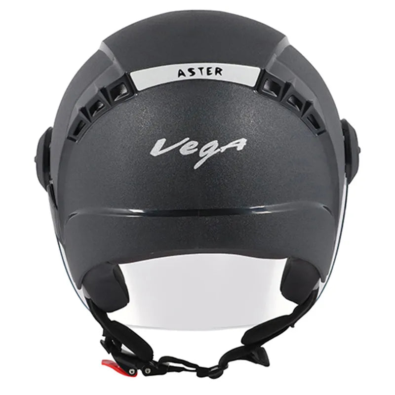 VEGA Aster Black Half Face Helmet