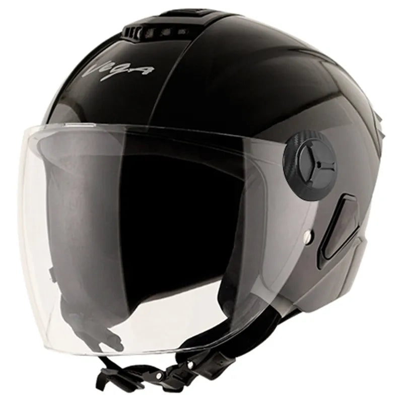 VEGA Aster Dx Black Half Face Helmet