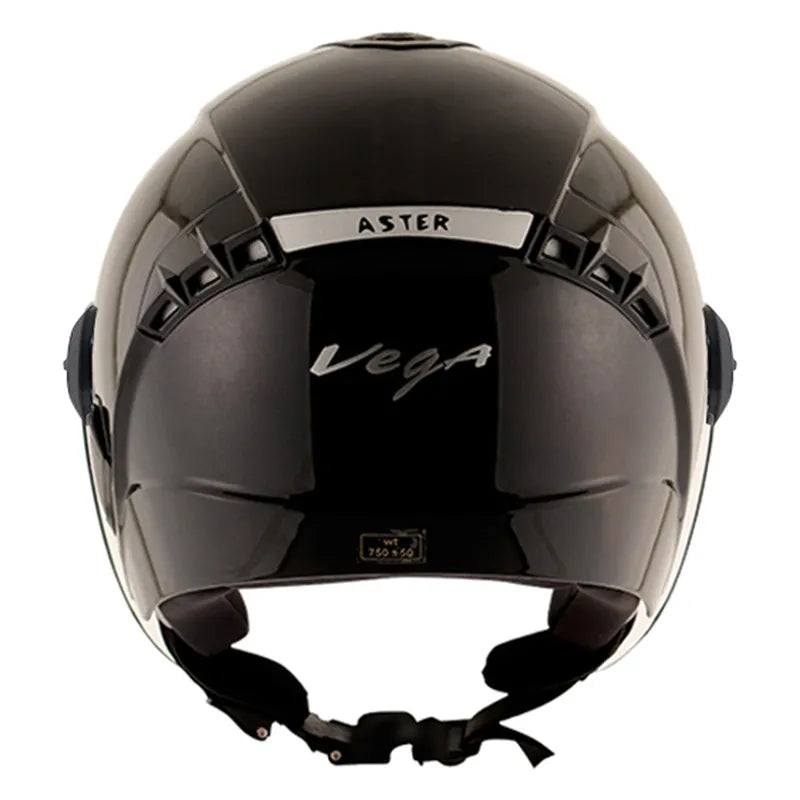 VEGA Aster Dx Black Half Face Helmet