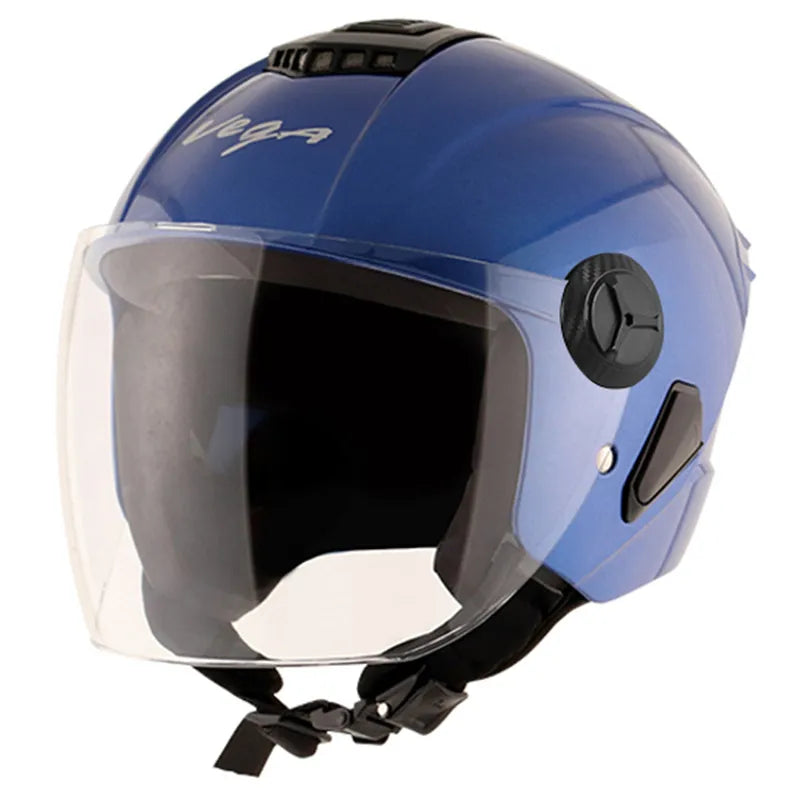 Vega Aster Dx Blue Half Face Helmet