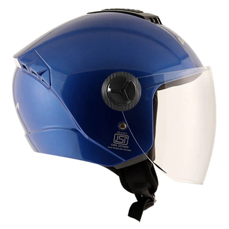 Vega Aster Dx Blue Half Face Helmet