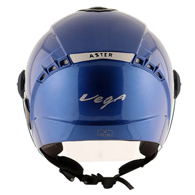 Vega Aster Dx Blue Half Face Helmet