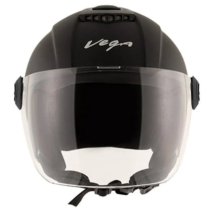 VEGA Aster Dx Dull Black Half Face Helmet