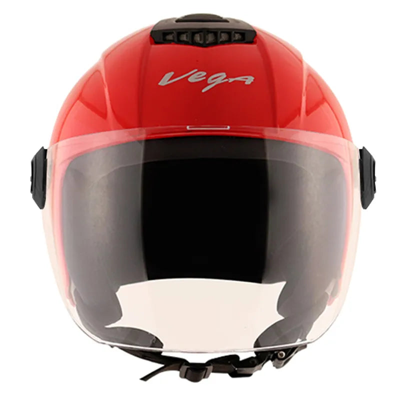 VEGA Aster Dx Red Half Face Helmet