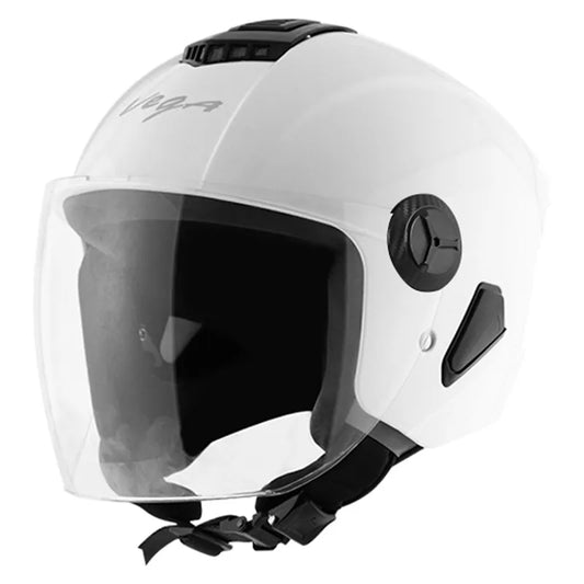 VEGA Aster Dx White Half Face Helmet