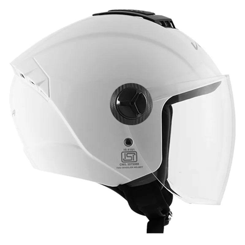VEGA Aster Dx White Half Face Helmet