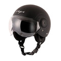 VEGA Atom Dull Black Half Face Helmet