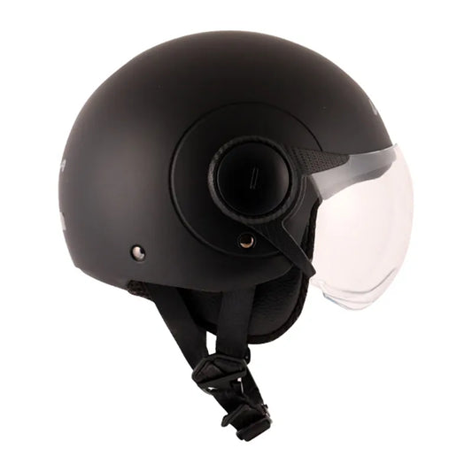 VEGA Atom Dull Black Half Face Helmet