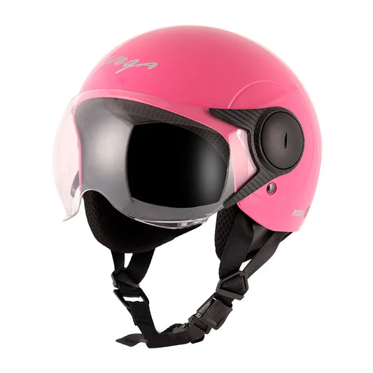 VEGA Atom Pink Half Face Helmet