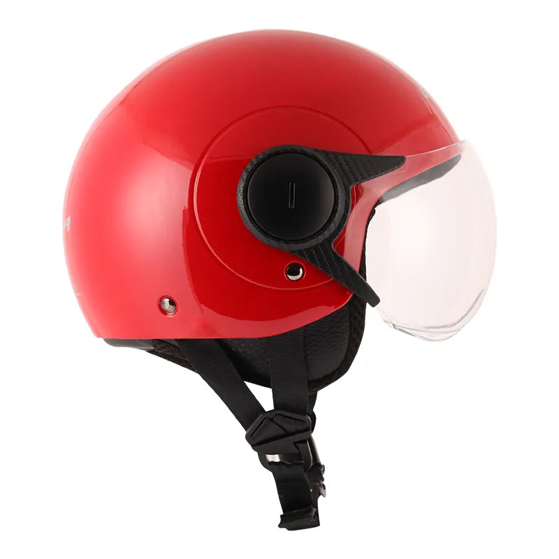VEGA Atom Red Half Face Helmet