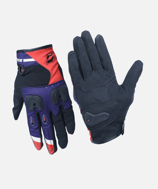 SOLACE Aura Blue Gloves Riding Gears