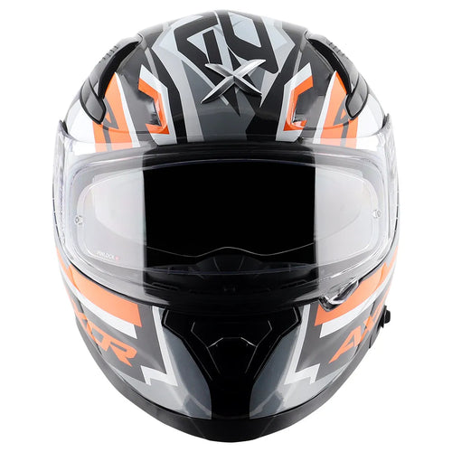 AXOR Apex Streak Black Orange Full Face Helmet